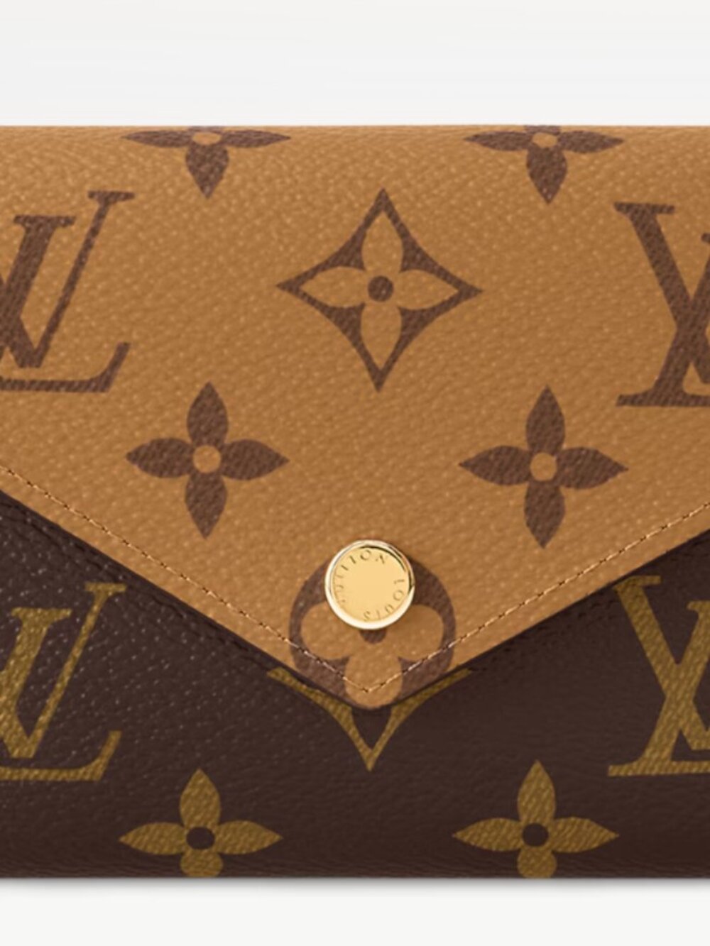 Louis Vuitton Victorine Wallet Monogram Reverse Compact Card Holder -Brown/Beige - Picture 2 of 10